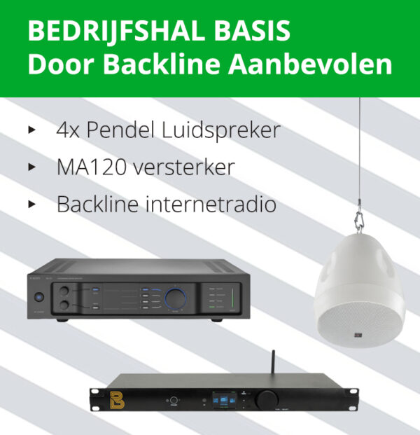 Geluidsinstallatie bedrijfshal basis door backline aanbevolen